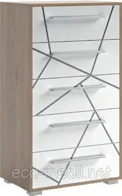 Комод 60 Тоні Світ Меблів дуб артизан/німфея альба, фото 1