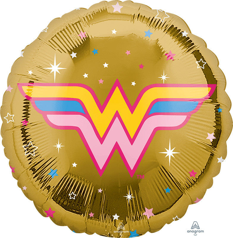 A 18" Wonder Woman 2 Foil Balloon. Фольговані кульки Супер Жінка