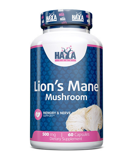 Їжовик гребінчастий Haya Labs Lion's Mane Mushroom 500 мг 60 капс.