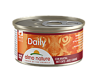 Влажный корм Almo Nature Daily Cat Duck для кошек мусс с уткой 85 г