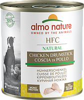 Влажный корм для собак Almo Nature HFC Dog Natural с куриной голенью 280 г. Консервы для собак с курицей