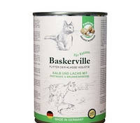 Влажный корм для котов Baskerville Holistic Kalb und Lachs Телятина и лосось 400 г