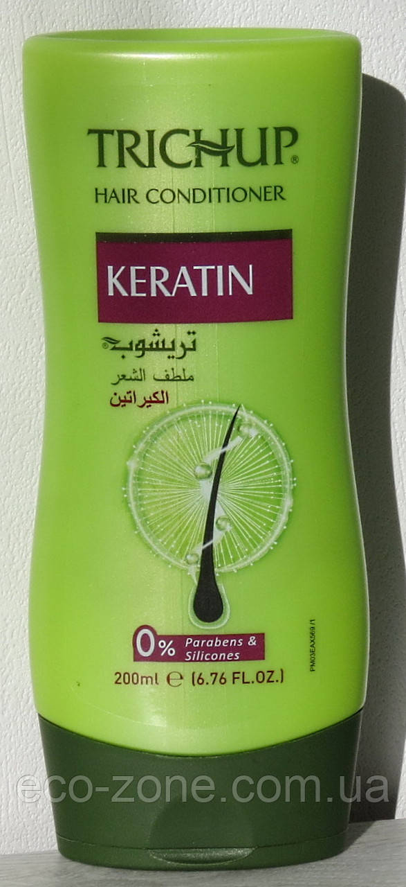 Кондиціонер Кератин Тричуп для відновлення волосся/Trichup Conditioner Keratin /200ml без SLS Термін до 10/2024