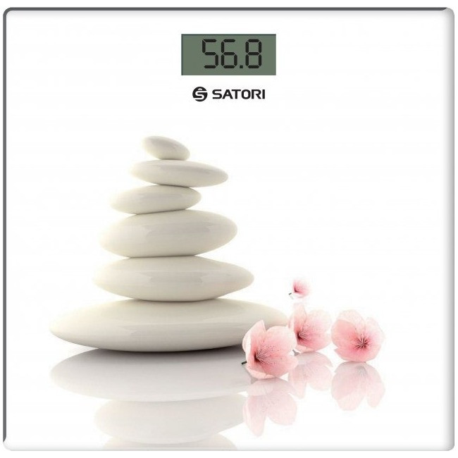 Напольные электронные весы Satori SBS-302-WT до 180 кг White - фото 1 - id-p1752346888