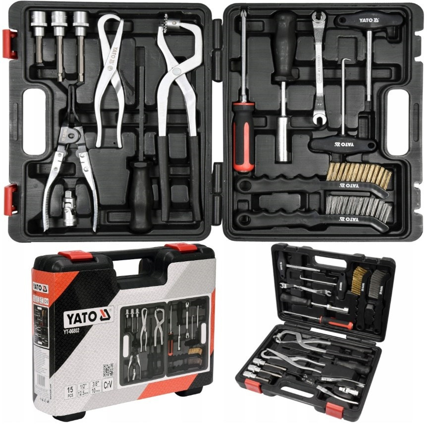 Інструмент Для обслуговування Гальмівної системи Автомобіля Набір(Комплект)15 шт YATO YT-06802, фото 1