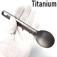Титанова ложка Titanium HW32. Туристична ложка. Ложка для походів. Ложка з титану