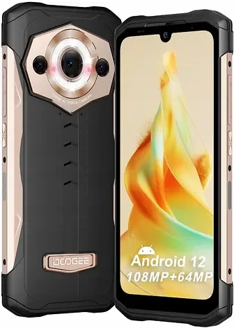 Смартфон Doogee S99 8/128 GB Global NFC Gold, 108+64+16/32 Мп, 6000 мА·год, 2sim, 6.3" IPS, 8 ядер, IP68/IP69K