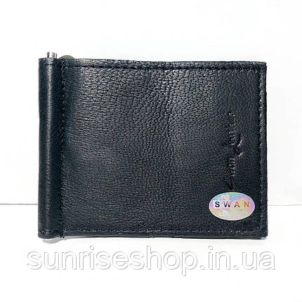 Гаманець зажим маленький чоловічий Svan шкіра, фото 1