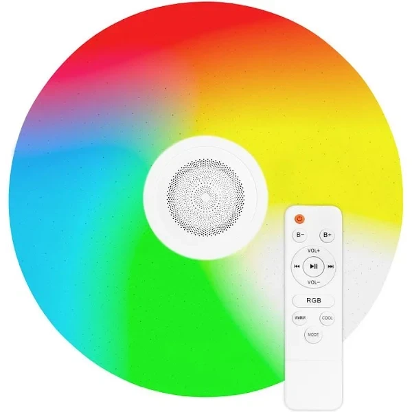 Світильник світлодіодний Biom SMART 70Вт музичний 3000-6000K+ RGB з RF д/у + Bluetooth APP