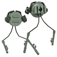 Адаптер кріплення для активних навушників на шолом 19-21мм, затискний, комплект