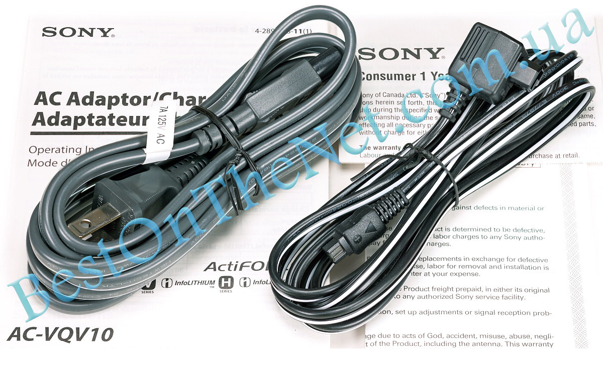 Зарядная станция Sony AC-VQV10 оригинальная для аккумуляторов InfoLithium серии V, H, P [Retail] - фото 5 - id-p1752402204