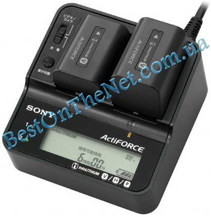 Зарядная станция Sony AC-VQV10 оригинальная для аккумуляторов InfoLithium серии V, H, P [Retail] - фото 7 - id-p1752402204