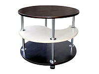 Журнальний стіл для спальні вітальні зручний маленький кавовий столик Софі 600х600х510 мм.