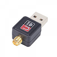 USB Wifi адаптер с антенной для ПК компьютера Pix-Link 5db 150M 802.11n! Новинка