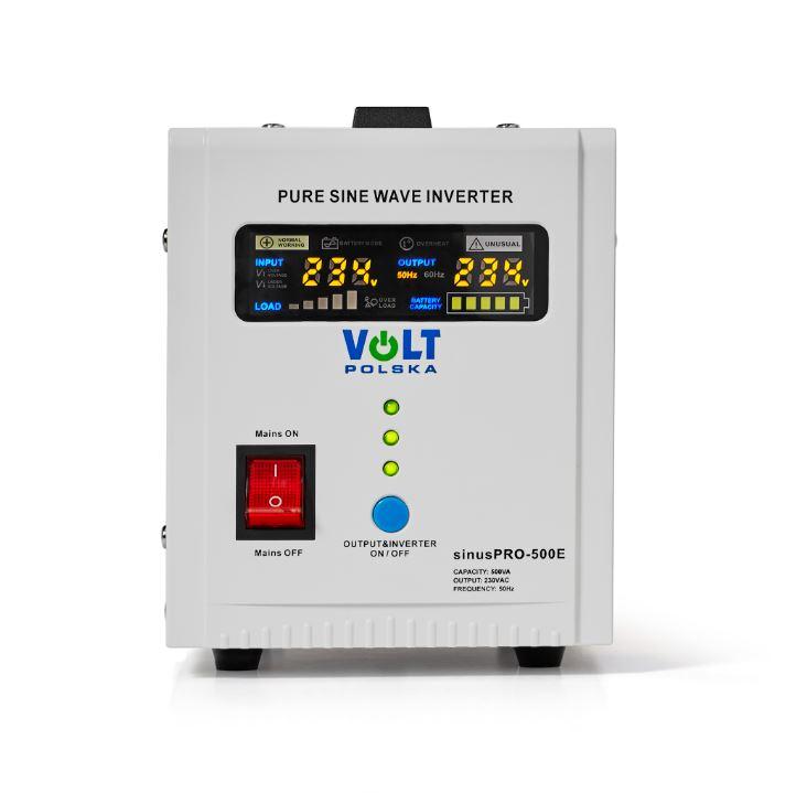 Джерело безперебійного живлення ДБЖ Volt Polska Sinus PRO 1500E 12V/230v 1500 ВА 1000 Вт з чистою синусоїдою