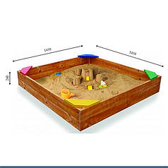 Дерев'яна пісочниця SportBaby-9