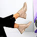 Бежеві шкіряні демісезонні Черевики жіночі повсякденні, натуральні демісезонні черевики, купити розмір, фото 6