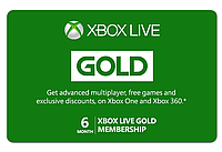 Xbox Live Gold 6 месяцев - Официальная активация на любой аккаунт