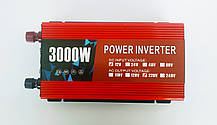 Перетворювач напруги (Інвертор) Power Inverter 12-220V 3000W, фото 3