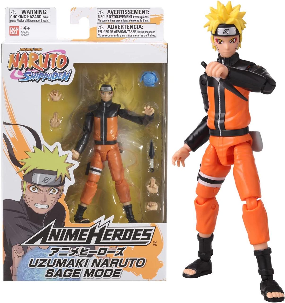 Фигурка Наруто Узумаки Anime Heroes Naruto - Uzumaki Naruto Sage Mode Figure Bandai - фото 1 - id-p1481591847