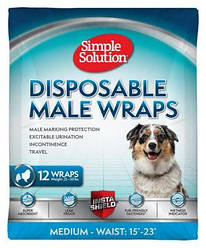 Simple Solutions (Симпл Солюшн) Disposable male Medium — Вологопоглинальний поясок для кобалей