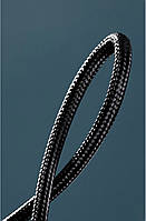 Кабель Baseus Cafule Fast Charging Type-C to Type-C 100W 200 см (CATKLF-FLG1) Black, фото 3