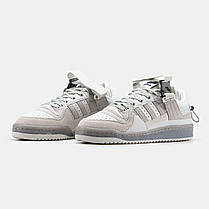 Жіночі Кросівки Adidas Forum Low x Bad Bunny Grey / Адідас Форум Низькі Бед Банні Сірі, фото 4