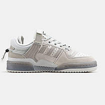 Жіночі Кросівки Adidas Forum Low x Bad Bunny Grey / Адідас Форум Низькі Бед Банні Сірі, фото 3