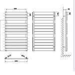 Біла сушарка для рушників 500х952 VENCE 12 Arttidesign, фото 5
