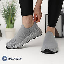 Жіночі сліпони сірого кольору, фото 5