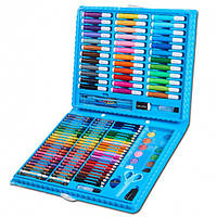 Художественный набор для рисования творчества 150 предметов в папке Art set голубой! наилучший