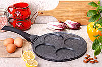 Cковорода для оладок та панкейків з мармуровим антипригарним покриттям 27 см Edenberg EB-7513