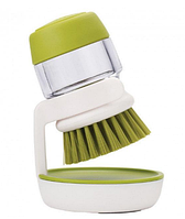 Щетка для мытья посуды с диспенсером для жидкости JESOPB Soap Brush Green! наилучший
