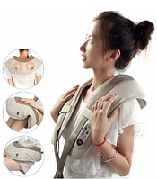 Ударный Вибромассажер для спины плеч и шеи Cervical Massage Shawls! наилучший