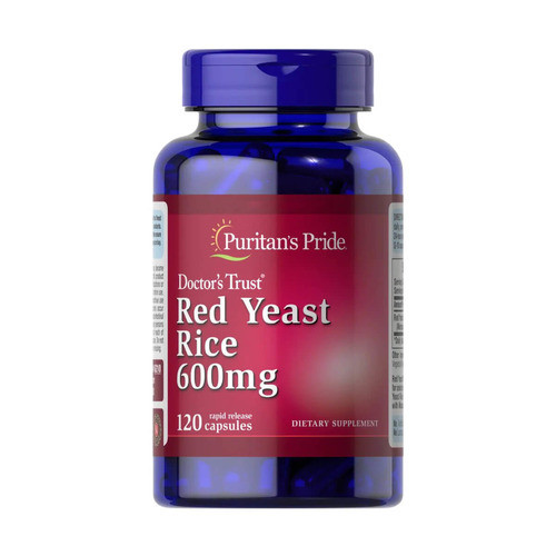 Червоний ферментований рис, Puritan's Pride Red Yeast Rice 600 мг 120 капсул