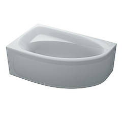 Ванна акрилова асиметрична ELLA 160x100 L + ноги + екран під ванну ( А0045127 )