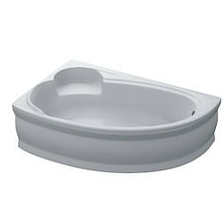 Ванна акрилова асиметрична ADELE 170х110 L + ноги + екран під ванну ( А0045132 )