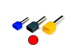 Наконечник гільза для 2х проводів TE6014 зелений TNSy