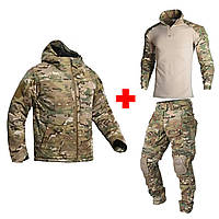 Костюм 3 в 1 IDOGEAR G3 Multicam S куртка та штани та убакс G2 мультикам
