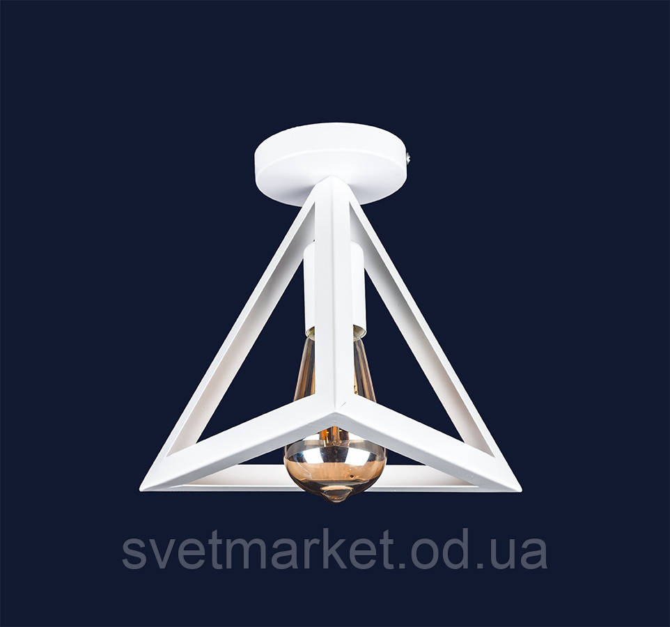 Припотолочний світильник трикутник 756XPR220F-1 WH
