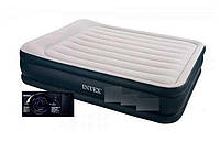 Надувне ліжко матрац двоспальне Intex 203х152х42 см 64136, з вбудованим насосом, двомісна