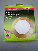 Настенно-потолочный светильник Б/У Eurolamp 6W 4000K (LED-DLR-6/4)