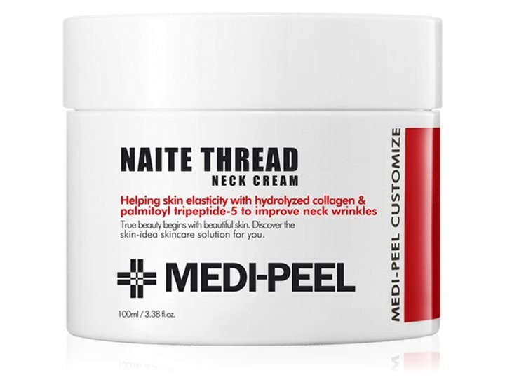 Підтягуючий крем для шиї з пептидным комплексом MEDI-PEEL Naite Thread Neck Cream 100ml