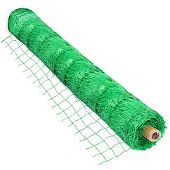 Шпалерна сітка для огірків зелена комірка 150x170 мм ширина 1.7 м на метраж Intermas Іспанія