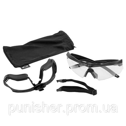 Купить Баллистические очки ESS Crossbow с прозрачной линзой и накладкой ...