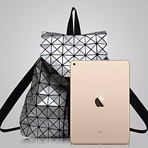 Жіночий міський рюкзак 3D, Рюкзак світловідбивний, Голограмний молодіжний рюкзак, фото 5