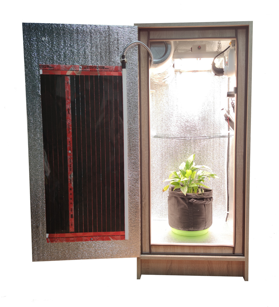 Гроубокс mini.Grow box стелс Quantum Board 120w з автобігрівом.