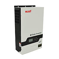 Гибридный инвертор MUST PV18-5248PRO, 5200W, 48V, ток заряда 1-60A, 160-275V, MPPT (80А, 450 Vdc)