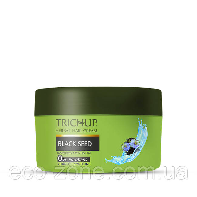 Крем-маска тричуп з олією чорного кмину/Trichup Herbal Hair Cream Black Seed/200ml без SLS Термін до 08/2025