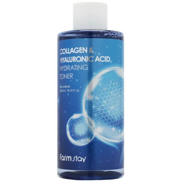 Зволожуючий тонер для обличчя з колагеном FarmStay Collagen & Hyaluronic Acid Hydrating Toner 300 мл, фото 1